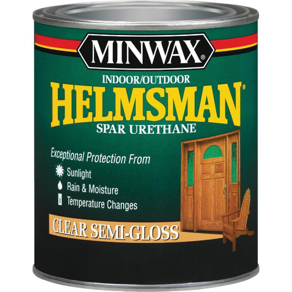 63210444 Minwax Helmsman Semi-Gloss Clear Spar Urethane, 1 Qt.