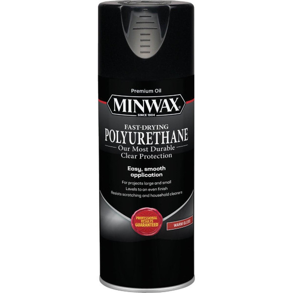 33050000 Minwax Warm Gloss Clear Spray Polyurethane, 11.5 Oz.