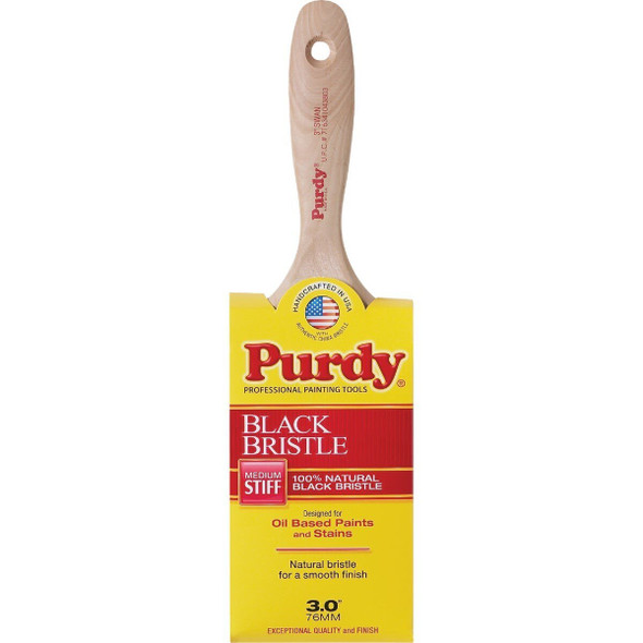 144400030 Purdy Black Bristle Swan 3 In. Flat Wall Paint Brush