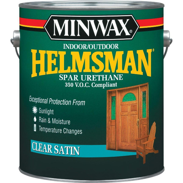 13205000 Minwax Helmsman Satin Clear Spar Urethane, 1 Gal.