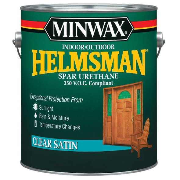 132200000 Minwax Helmsman VOC Satin Spar Interior & Exterior Varnish, Gallon