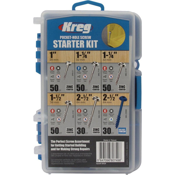 SK04 Kreg Pocket Hole Screw Starter Kit
