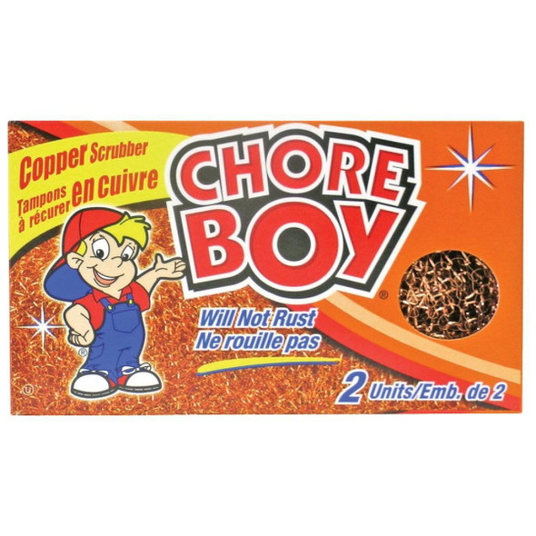 86909618941 Chore Boy Copper Scouring Pad (2-Count)