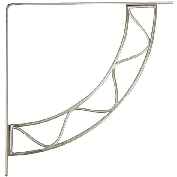 200S SN 8 Knape & Vogt 200 Series Stockton 8 In. Satin Nickel Steel Shelf Bracket