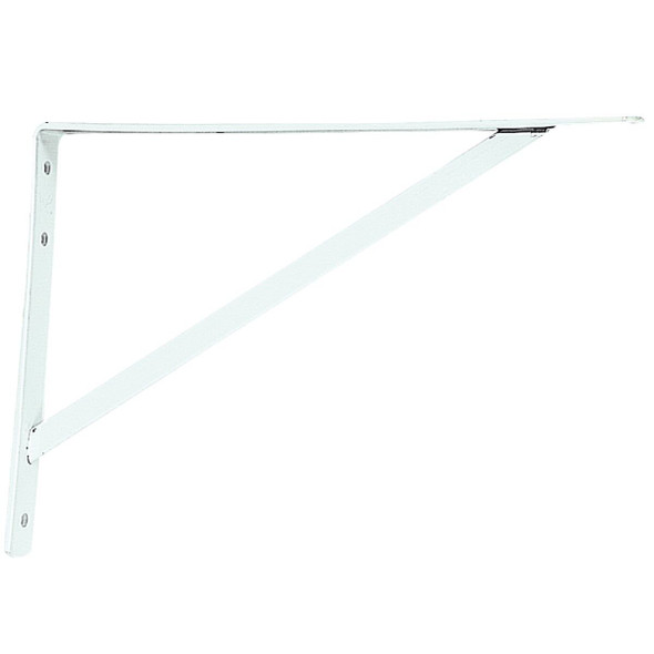 208 WH 400 Knape & Vogt 208 Series 16 In. D. x 10 In. H. White Super Duty L-Bracket