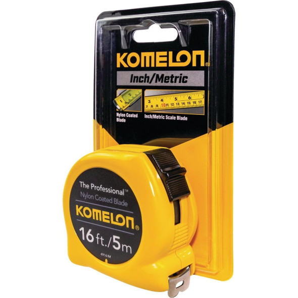 4916IM Komelon The Professional 5m/16 Ft. Metric/SAE Tape Measure