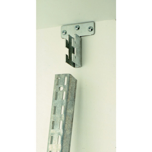 CD-0106 Knape & Vogt Fast-Mount 1-1/4 In. Galvanized Steel Shelf Standard Mounting Bracket