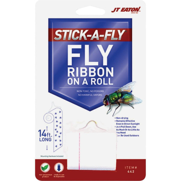 442 JT Eaton Stick-A-Fly 14 Ft. Fly Ribbon On A Roll