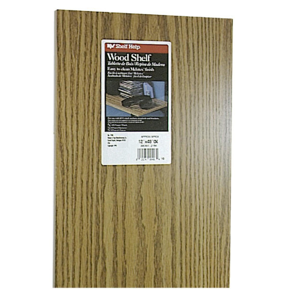 1980 OK 12X48 Knape & Vogt 12 In. x 48 In. Oak All-Purpose Shelf