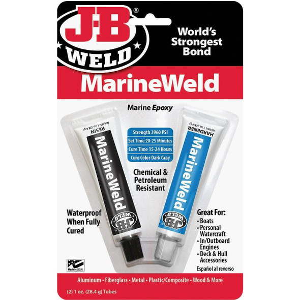 8272 J-B Weld MARINE WELD,Versatile,strong as steel and weather/water proof