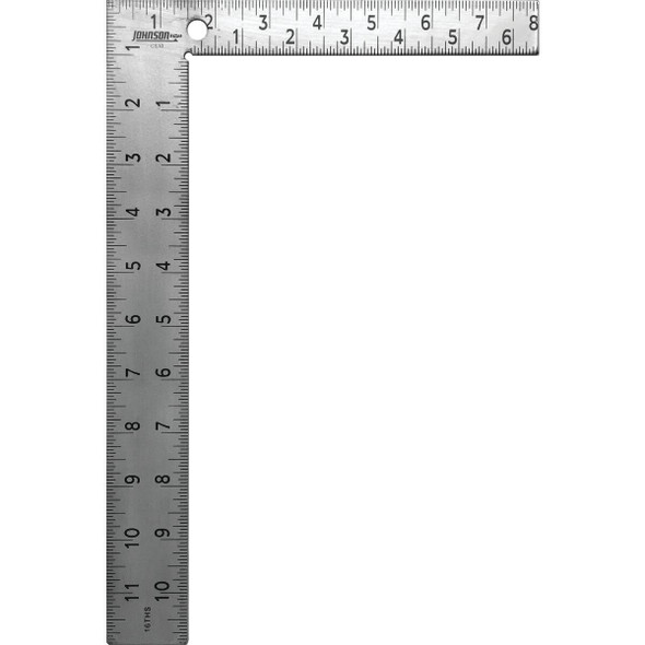 CS10 Johnson Level 8 In. x 12 In. Steel Professional Easy-Read Carpenter's Square