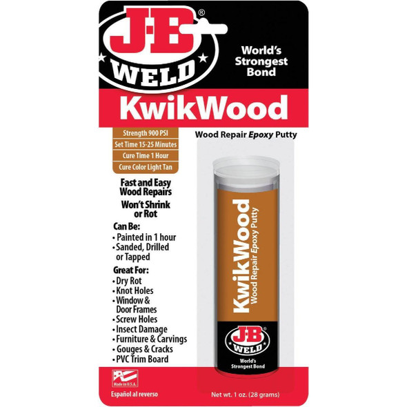 8257 J-B Weld 1 Oz. KwikWood Epoxy