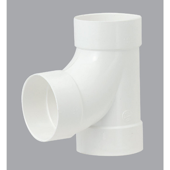 414126BC IPEX Canplas Sanitary Tee 6 In. PVC Sewer and Drain Tee