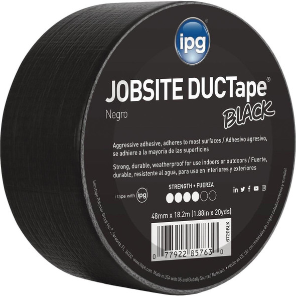 6720BLK Intertape DUCTape 1.88 In. x 20 Yd. General Purpose Duct Tape, Black