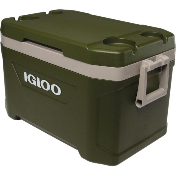 50410 Igloo Sportsman Latitude 52 Qt. Cooler, Tank Green & Sandstone