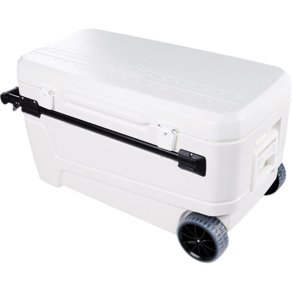 50170 Igloo Glide Pro 110 Qt. 2-Wheeled Cooler, White