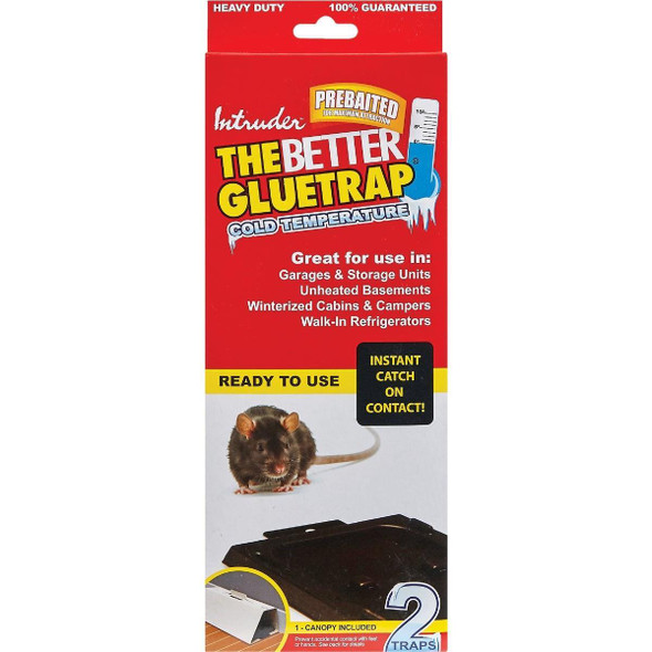 17515 Intruder The Better Glue Trap Cold Temperature Rat Trap (2-Pack)