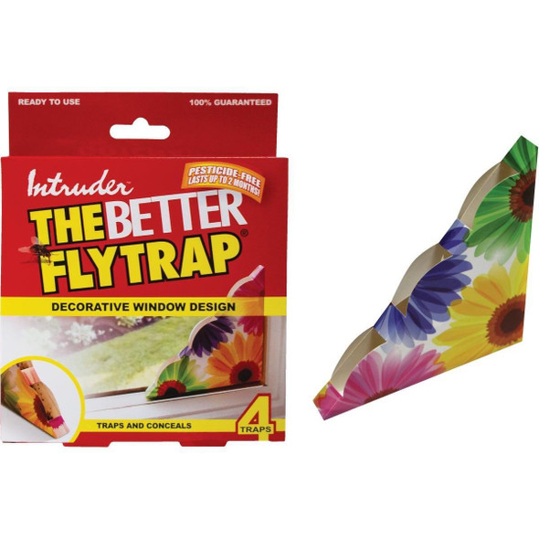 21080 Intruder The Better Flytrap Disposable Indoor Fly Trap (4-Pack)