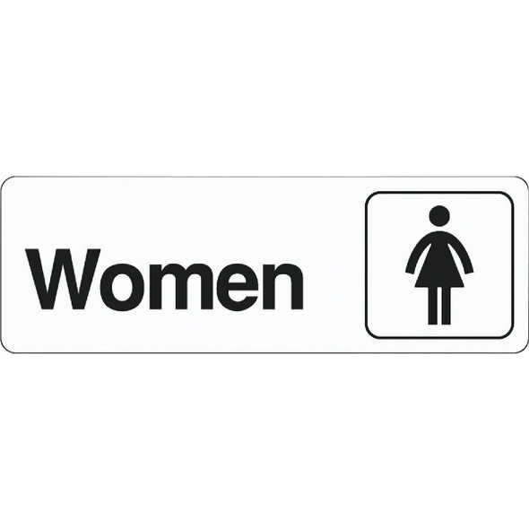 D-14 Hy-Ko Deco Series Plastic Restroom Sign, Women