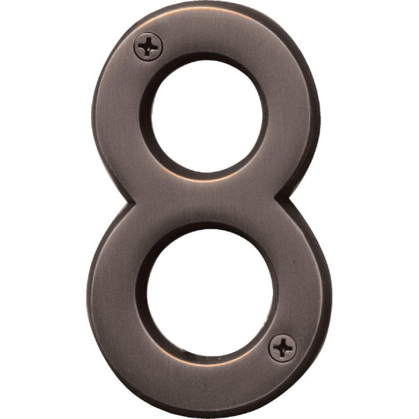 BR-42OWB/8 Hy-Ko Prestige Series 4 In. Oil Rubbed Bronze House Number Eight
