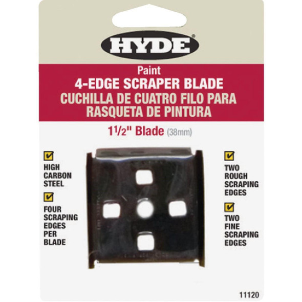 11120 Hyde 1-1/2 In. 4-Edge Replacement Scraper Blade