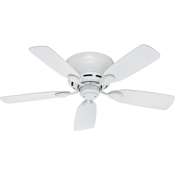 51059 Hunter Low Profile IV 42 In. White Ceiling Fan