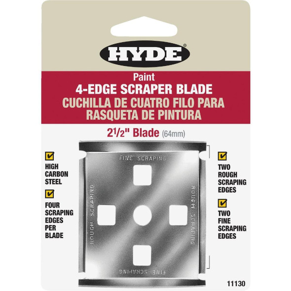 11130 Hyde 2-1/2 In. 4-Edge Replacement Scraper Blade