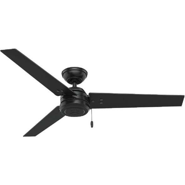 59264 Hunter Cassius 52 In. Matte Black Damp Rated Ceiling Fan