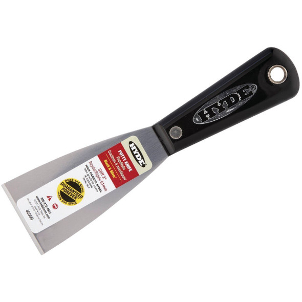 02300 Hyde Black & Silver 2 In. Stiff Professional Putty Knife