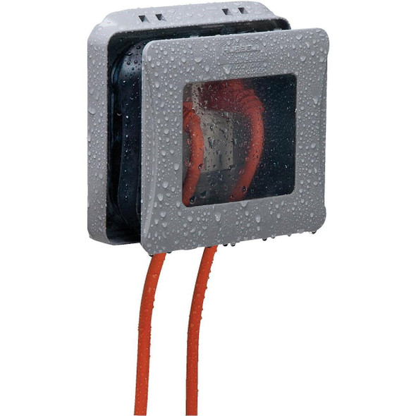 ML2500G Hubbell Double Gang Vertical/Horizontal Moung Expandable In-Use Outdoor Outlet Cover