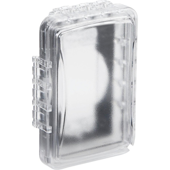 MM110C TayMac Single Gang Retangular Polycarbonate Clear Weatherproof Outdoor Box Flip Cover