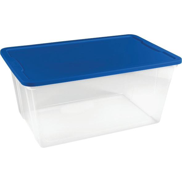 3290CLBL.06 Homz 90 Qt. Clear Storage Tote