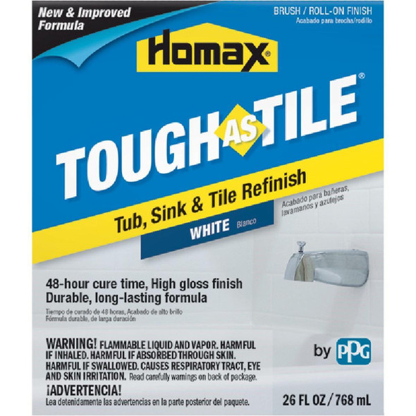 3158 Homax Tough As Tile 26 Oz. White Tub, Sink, and Tile Finish