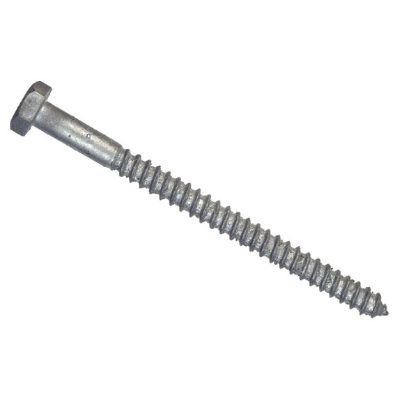 812059 Hillman 3/8 In. x 1-1/2 In. Galvanized Hex Lag Screw (100 Ct.)