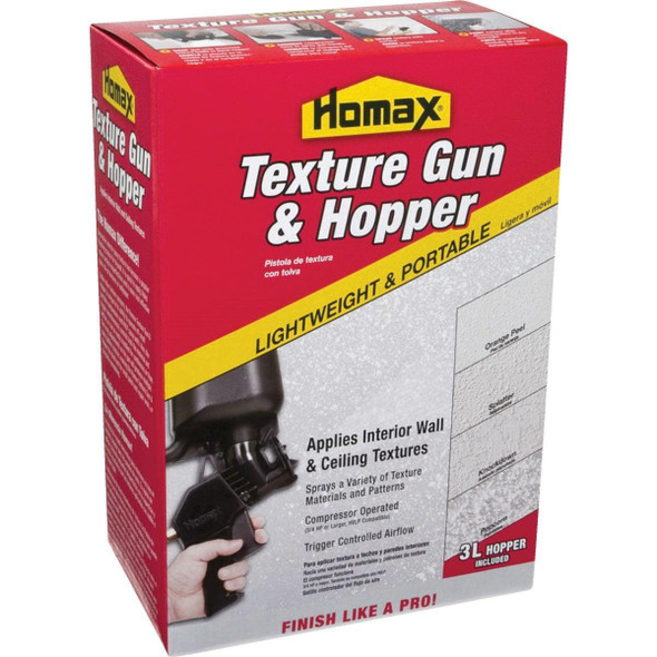 4630 Homax Pro Texture Pneumatic Spray Gun and Hopper