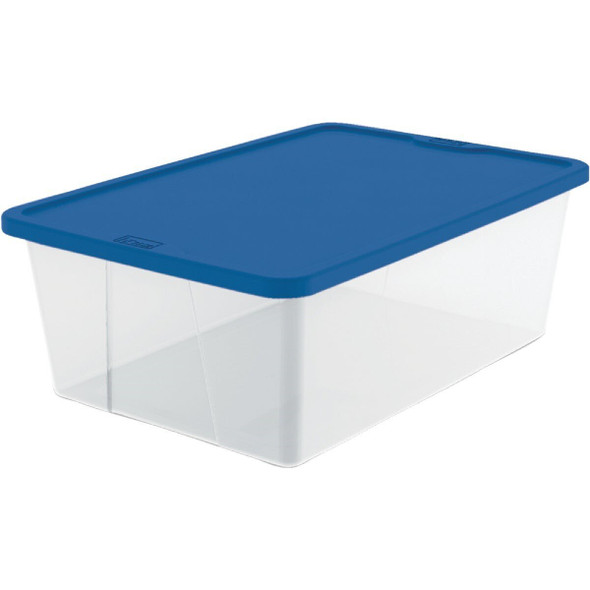3212CLBL.08 Homz 12 Qt. Clear Storage Tote