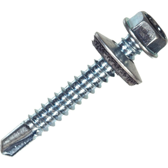 561033 Hillman #12 - 14 x 3/4 In. Washer Head Self-Drilling Sheet Metal Screw (100 Ct.)
