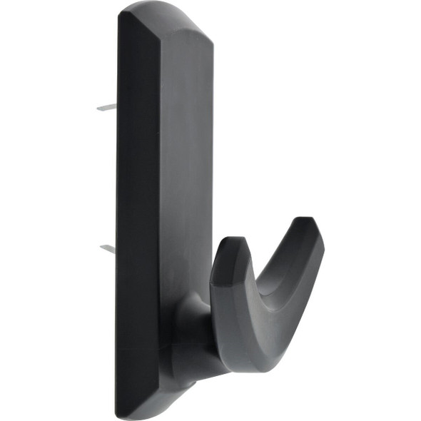 515803 Hillman High and Mighty 20 Lb. Capacity Black Rectangular Decorative Double Hook