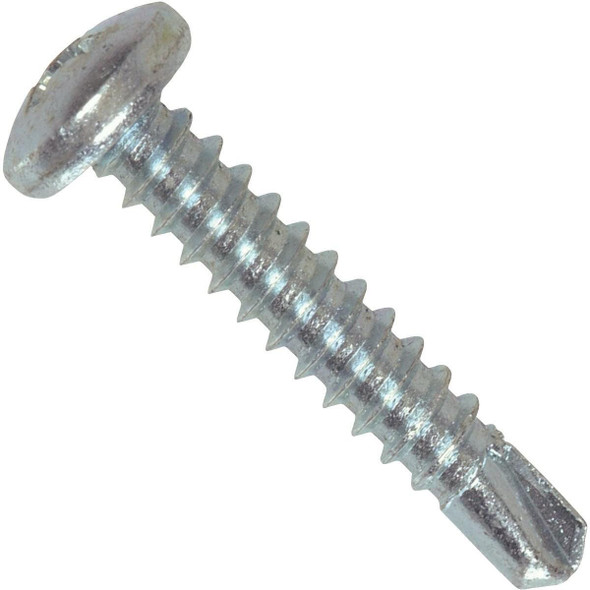 560276 Hillman #8 - 18 x 1 In. Phillips Pan Head Self-Drilling Sheet Metal Screw (100 Ct.)