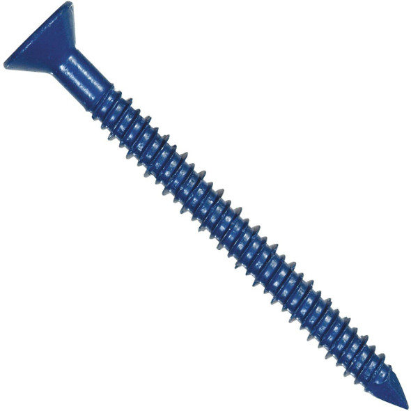 41572 Hillman 1/4 In. x 1-3/4 In. Flat Head Tapper Concrete Screw (18 Ct.)