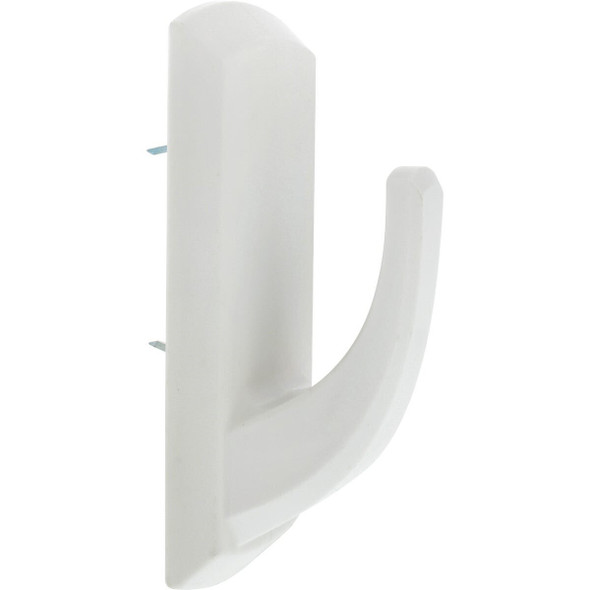 515800 Hillman High and Mighty 20 Lb. Capacity White Rectangular Decorative Hook