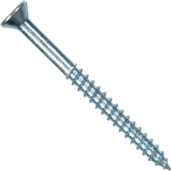 40180 Hillman #14 x 1-1/2 In. Flat Head Phillips Zinc Wood Screw (100 Ct.)