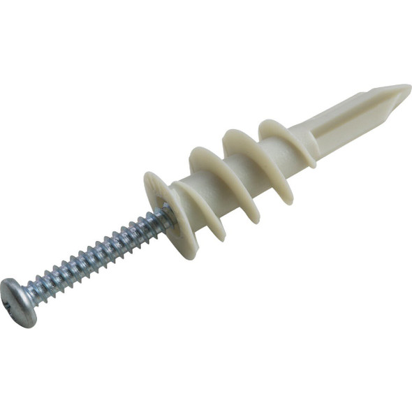 41409 Hillman #8 Nylon Wallboard Self-Drilling Anchor with Screws (10 Ct.)