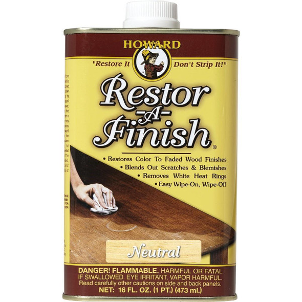 RF1016 Howard Restor-A-Finish 16 Oz. Neutral Wood Finish Restorer