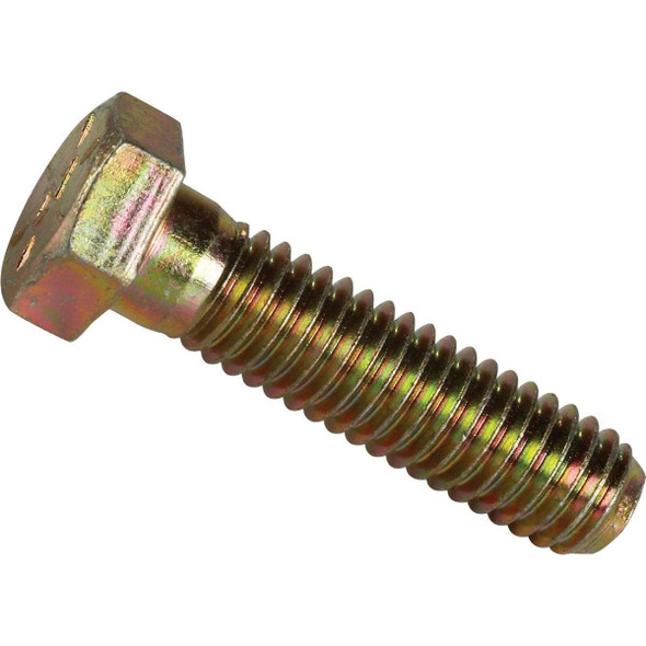 220127 Hillman 3/8 In. x 1-1/2 In. Grade 8 Yellow Dichromate Hex Head Cap Screw (100 Ct.)