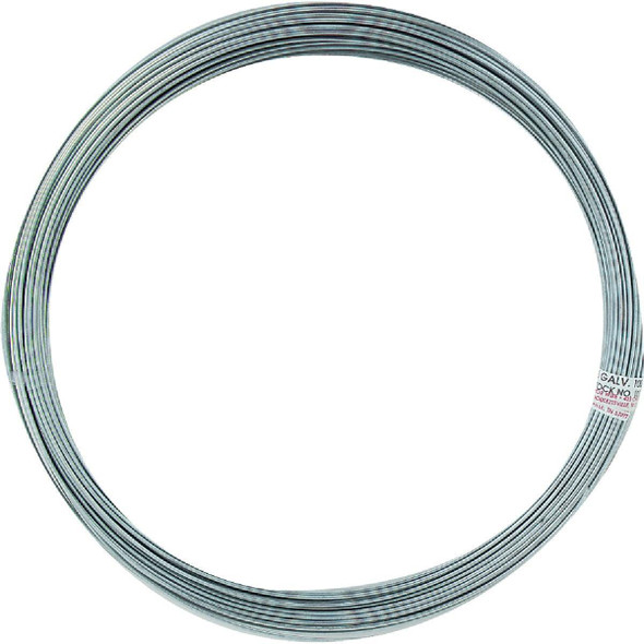 122065 Hillman Anchor Wire 100 Ft. 14 Ga. Galvanized Steel Solid General Purpose Wire, Display Refill