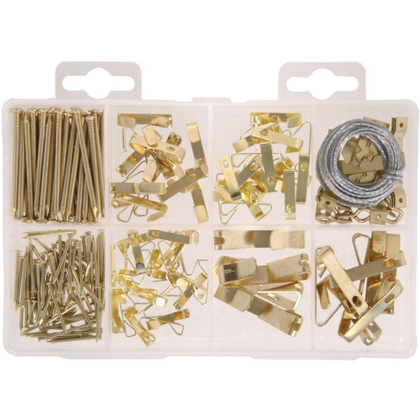 130251 Hillman The Fastener Center Steel Picture Hanger Fastener Assortment Kit (206 Pcs.)