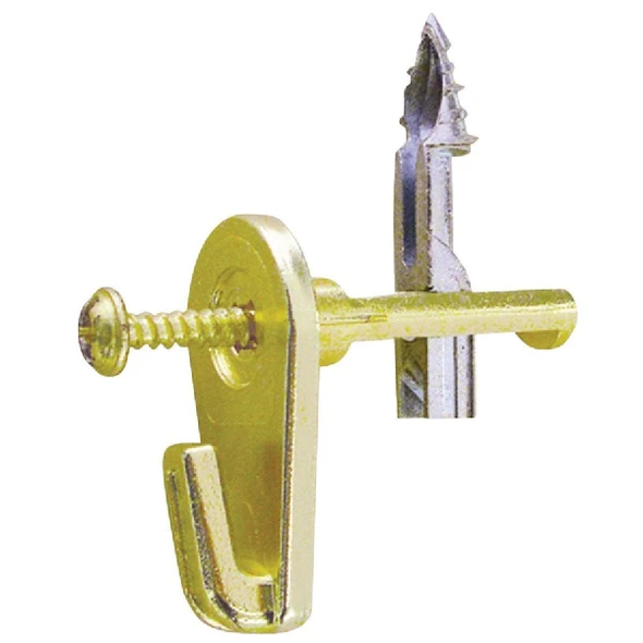 122410 Hillman Anchor Wire 100 Lb. Capacity Brass Framers Choice Power Wing Picture Hooks