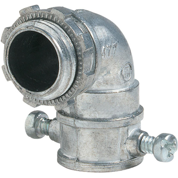 90271 Halex 1/2 In. Set Screw 90-Degree EMT Conduit Connector