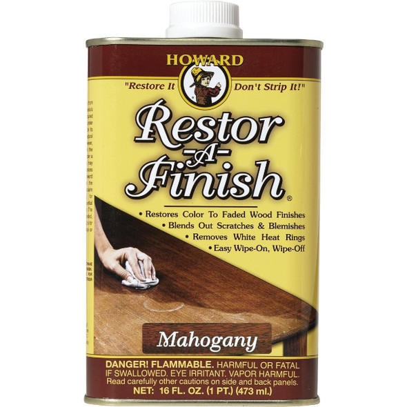 RF5016 Howard Restor-A-Finish 16 Oz. Mahogany Wood Finish Restorer